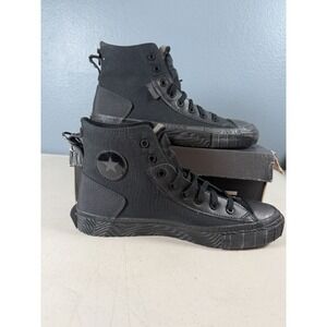 Converse‎ Chuck Taylor All Star Black/Black Canvas High-Top Shoes Men's Size 7.5